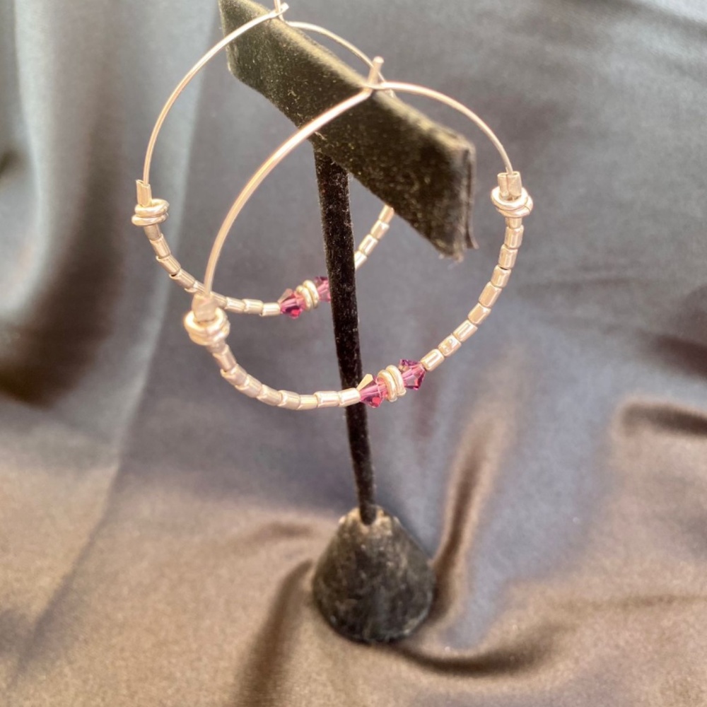 925 silver hoop earings